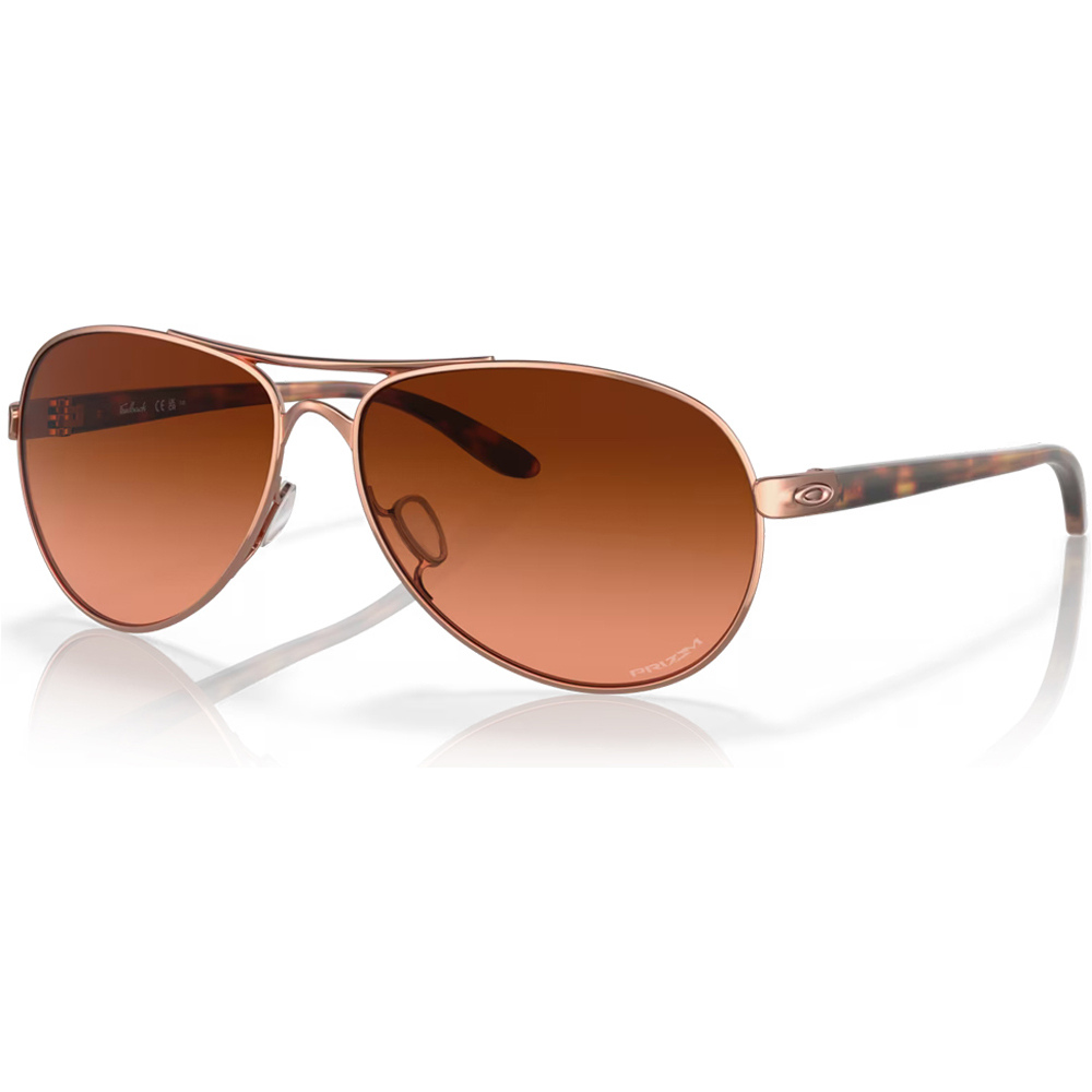 Oakley gafas deportivas Feedback Rose Gold w/Prizm Bn Grdnt vista frontal