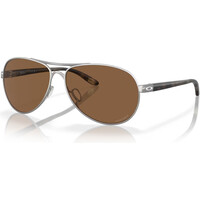 Oakley gafas deportivas Feedback Satin Chrome w/Prizm Bronze vista frontal