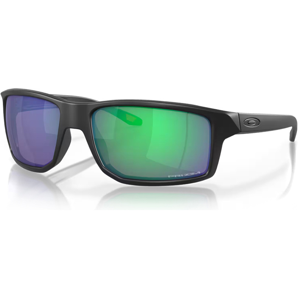 Oakley gafas deportivas Gibston Matte Black w/ Prizm Jade vista frontal