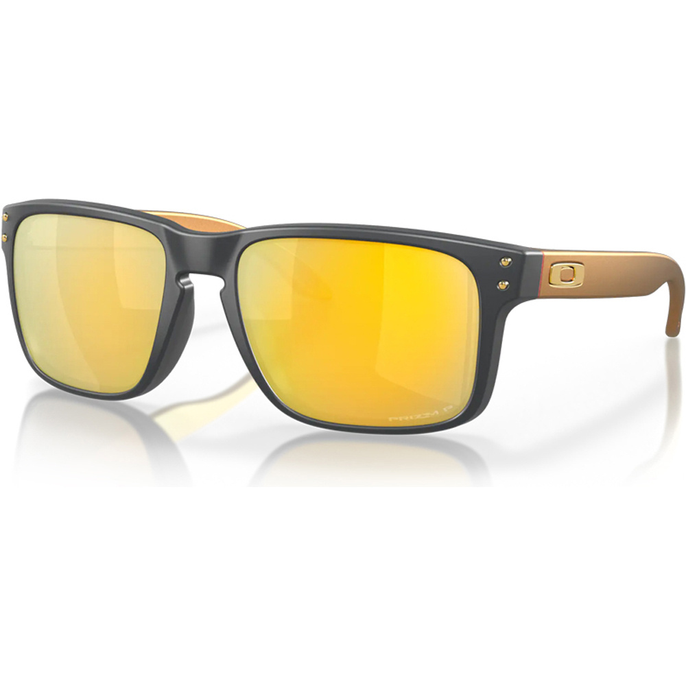 Oakley gafas deportivas Holbrook Matte Carbon w/Prizm 24K Plr vista frontal