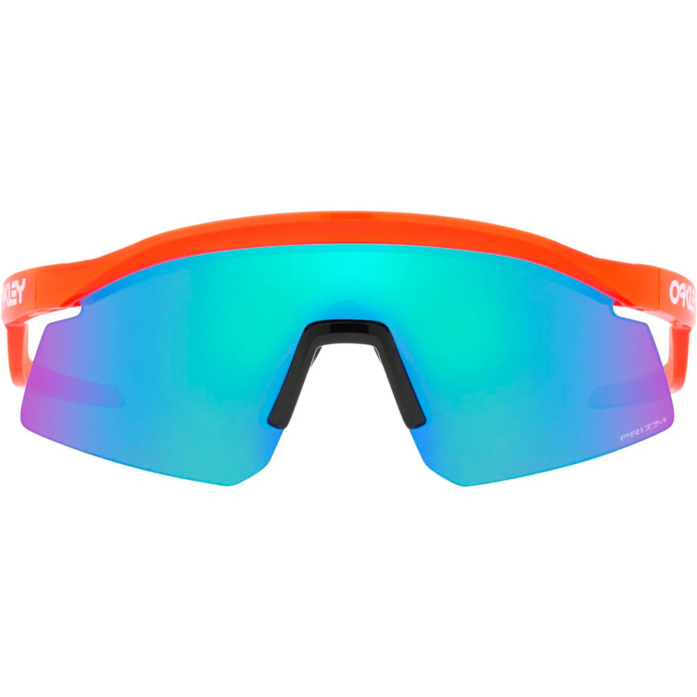 Oakley gafas deportivas Hydra Neon Orange w/ Prizm Sapphire vista frontal