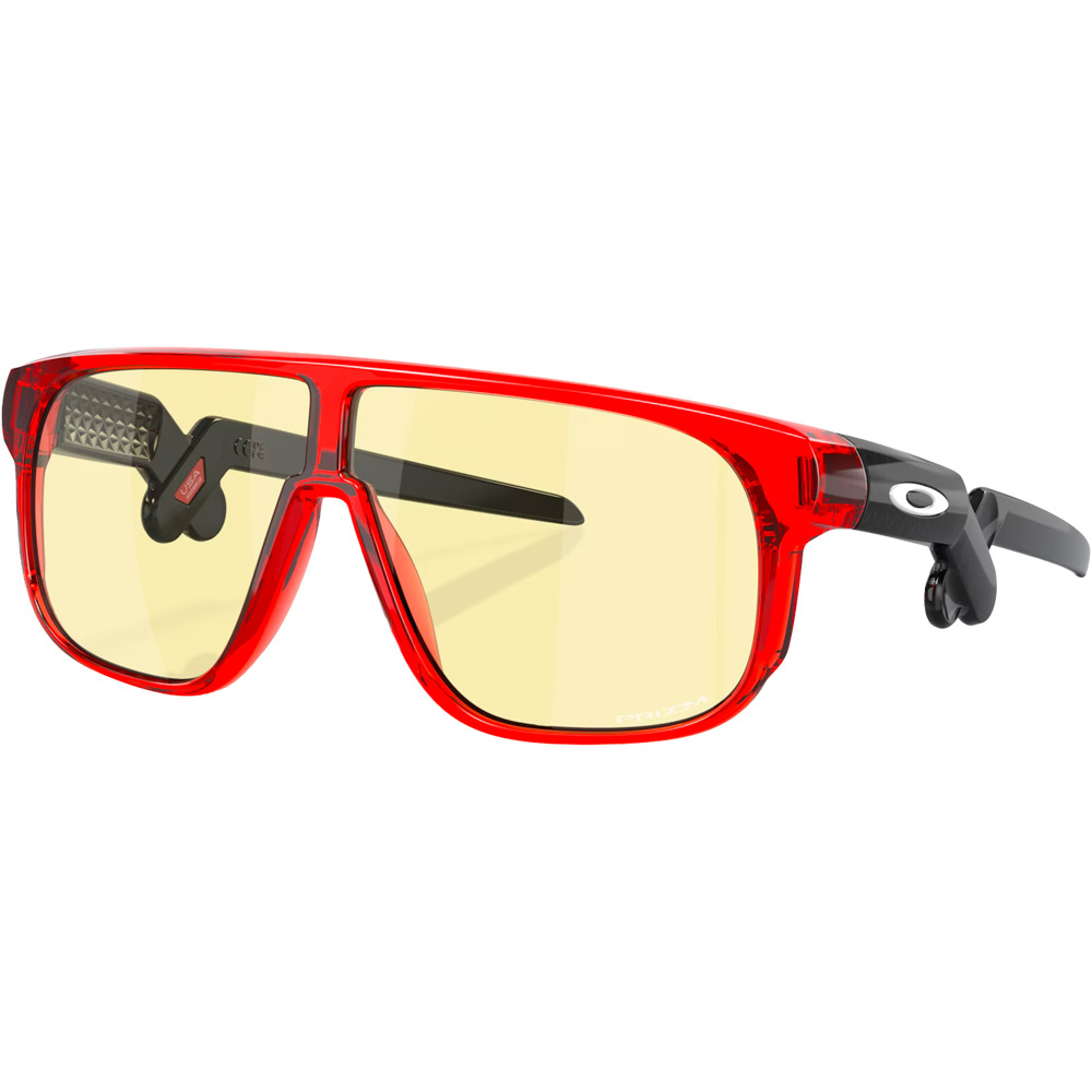 Oakley gafas deportivas infantiles Inverter CrysRd/BlkInk w/ Prizm Gaming vista frontal