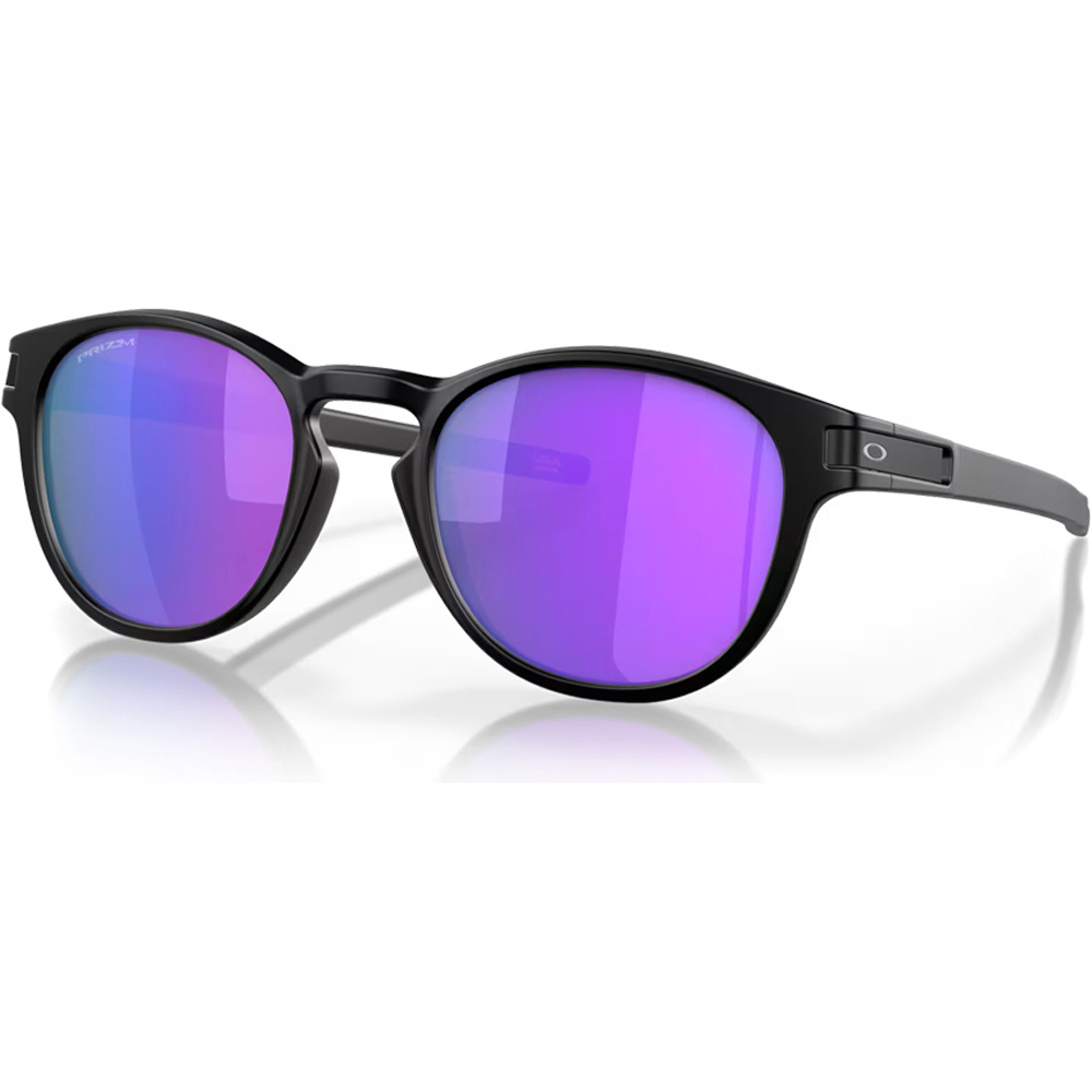 Oakley gafas deportivas Latch Matte Black w/ PRIZM Violet vista frontal