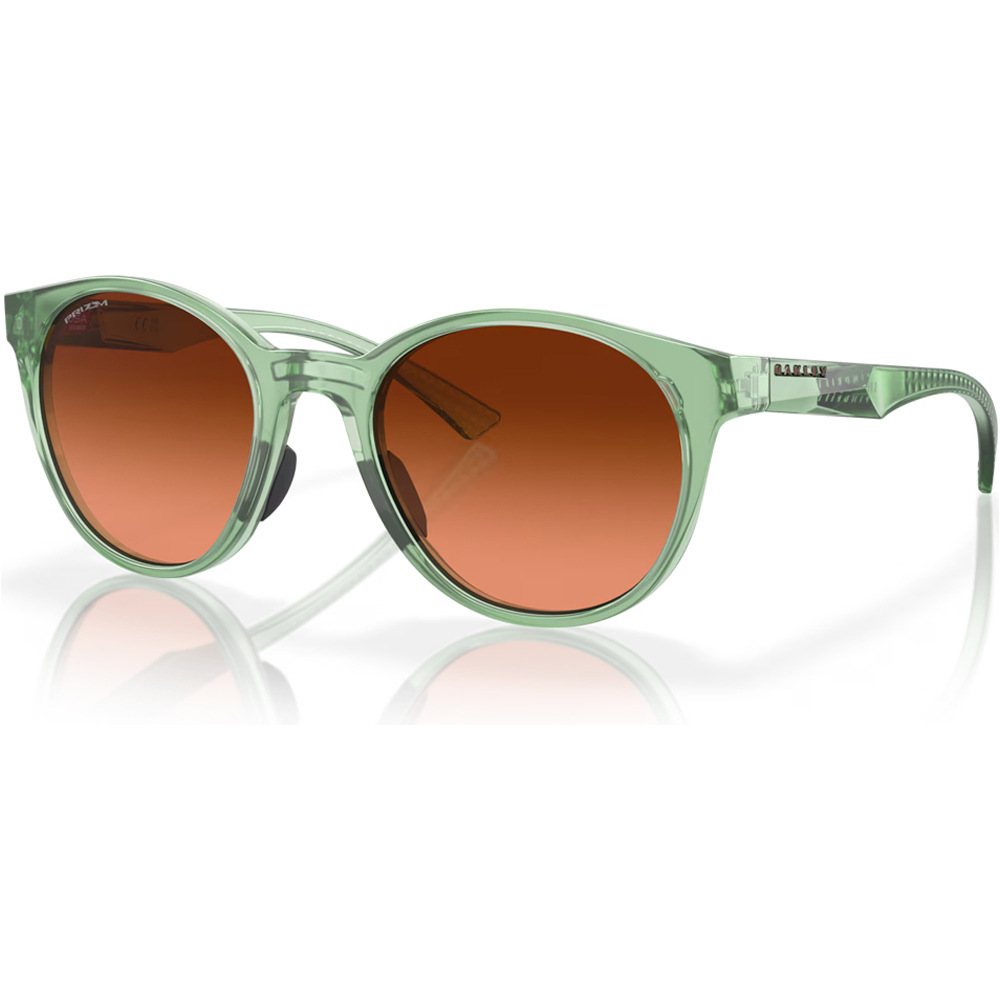 Oakley gafas deportivas Spindrift Trans Jade W/Prizm Brn Grad vista frontal