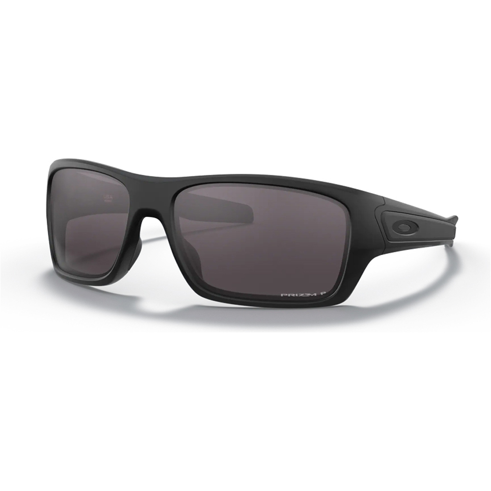 Oakley gafas deportivas Turbine Matte Black w/ PRIZM Grey Pol vista frontal