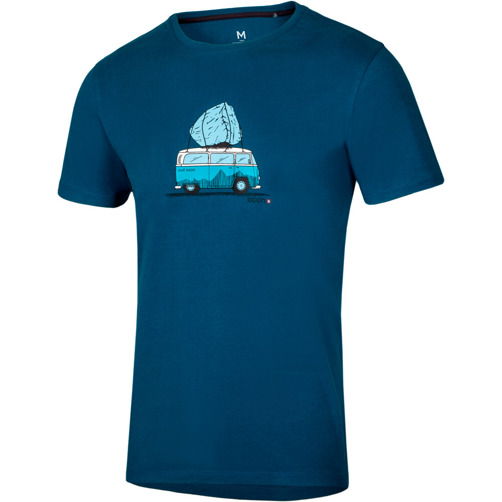 Ocun camiseta montaña manga corta hombre CLASSIC T Men BUS-STONE vista frontal