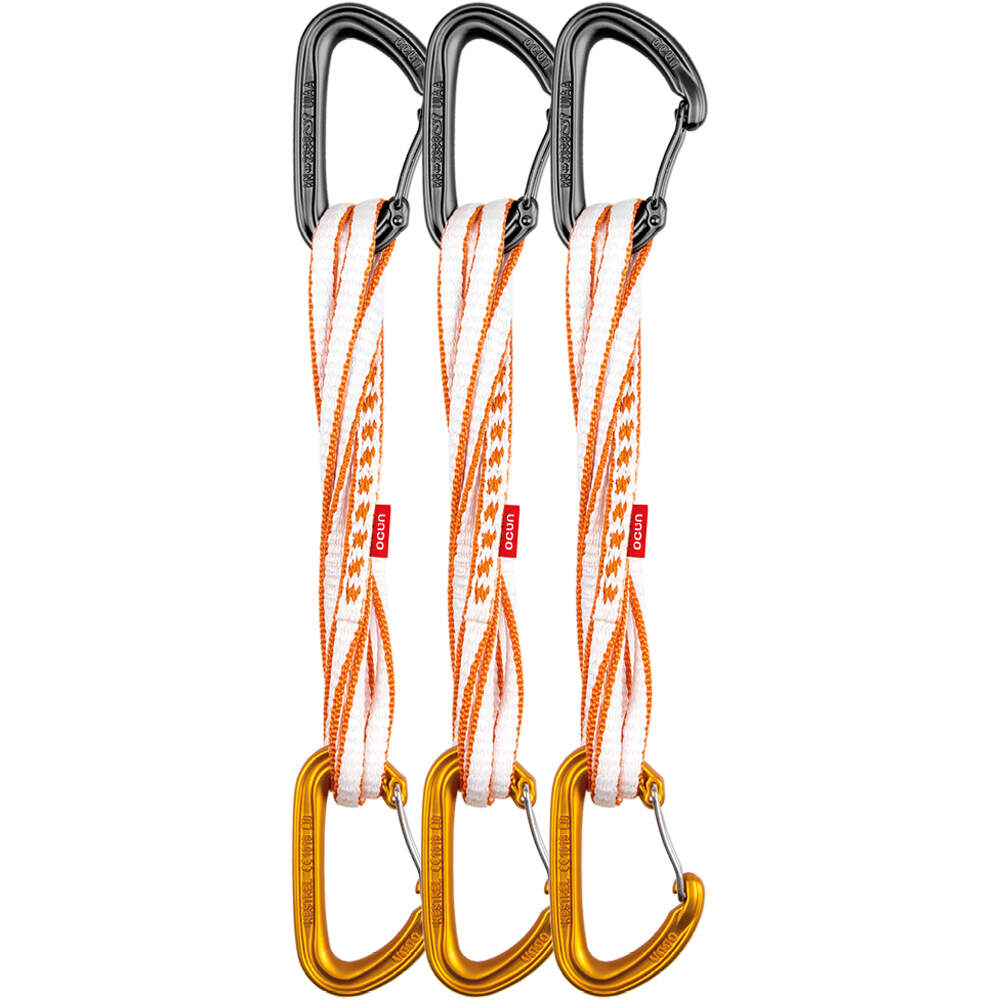Ocun cinta express KESTREL O-SLING BIO-DYN 8 mm 60 cm 3-pack vista frontal