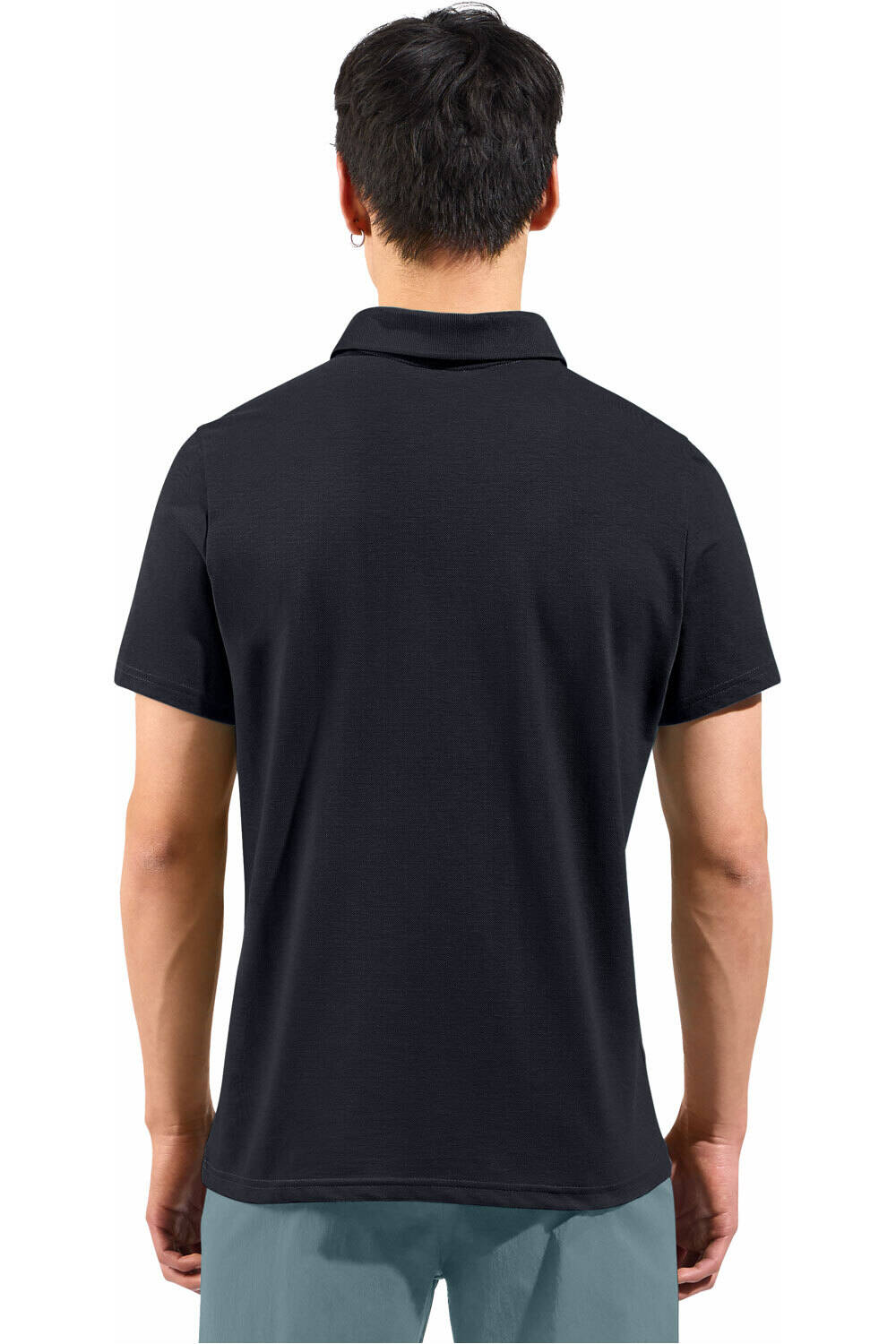 Odlo camiseta montaña manga corta hombre Polo shirt s/s ESSENTIAL SOLID vista trasera