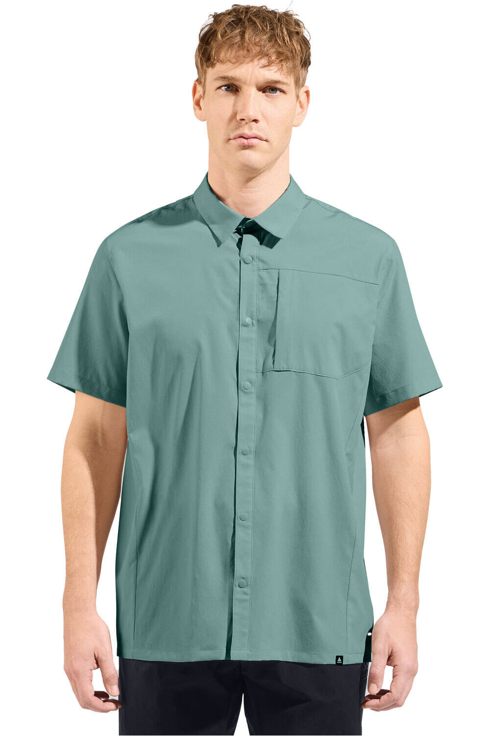 Odlo camiseta montaña manga corta hombre Shirt s/s ESSENTIAL vista frontal