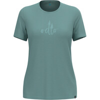 Odlo camiseta montaña manga corta mujer ASCENT MERINO 160 TREE LOGO vista detalle