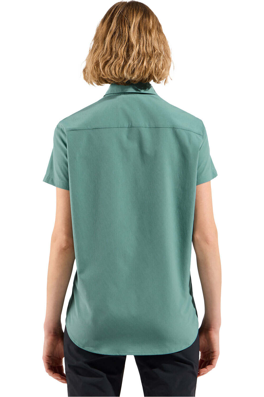 Odlo camiseta montaña manga corta mujer Shirt s/s ESSENTIAL vista trasera