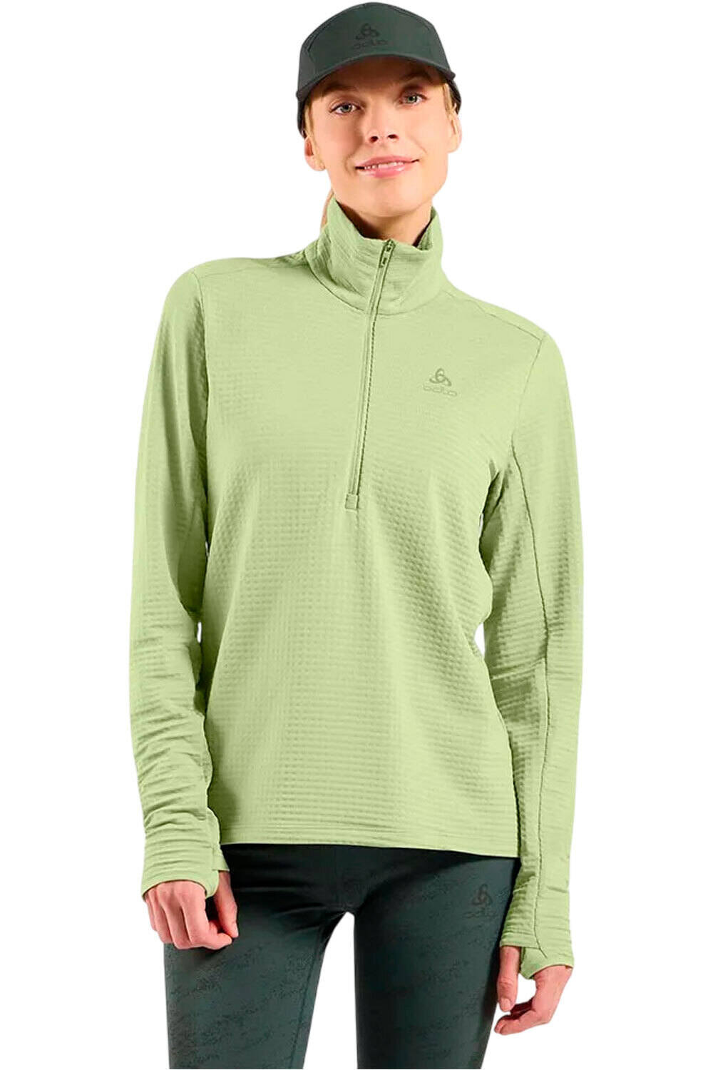 Odlo camiseta térmica manga larga mujer ESSENTIAL THERMAL vista frontal