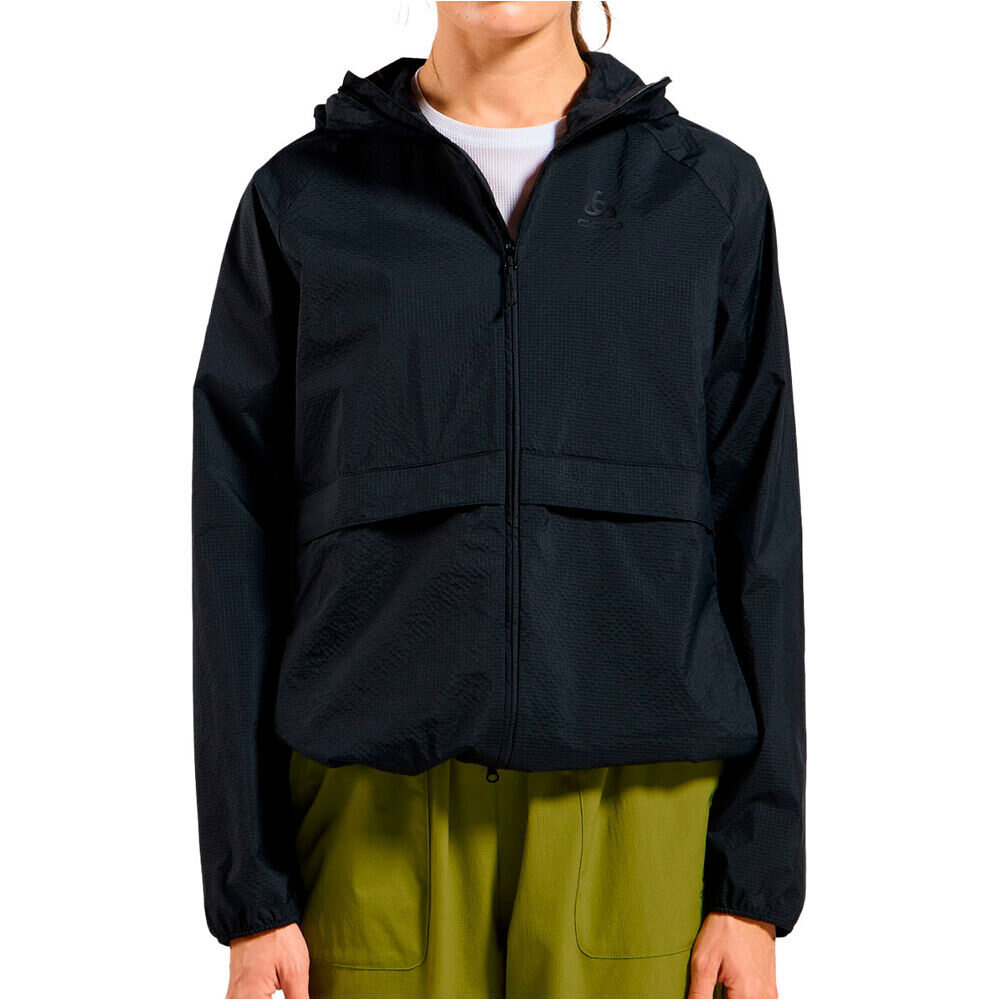 Odlo chaqueta softshell mujer Jacket ESSENTIAL WINDBREAKER vista frontal