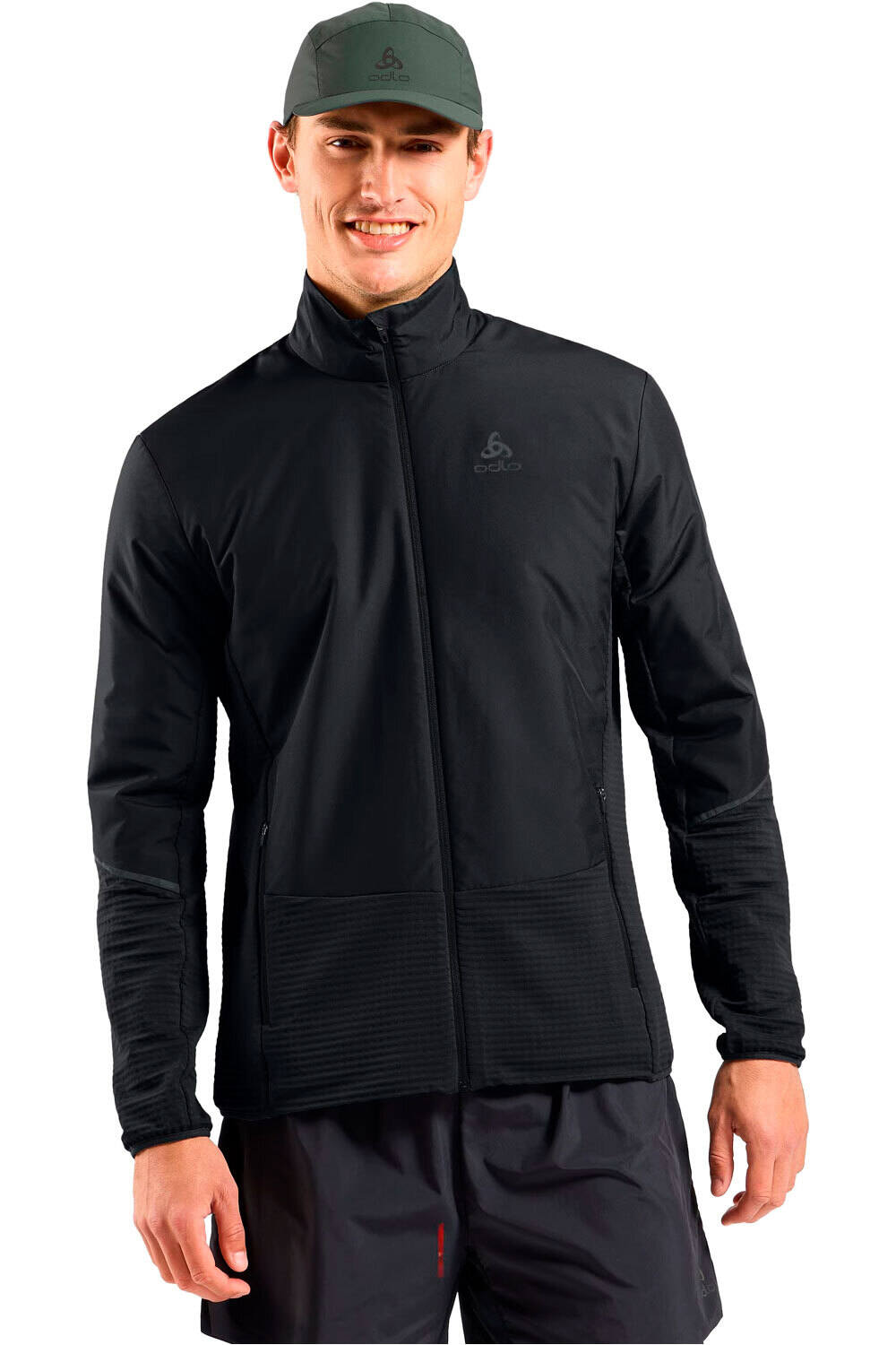 Odlo forro polar hombre forro polar abierto vista frontal
