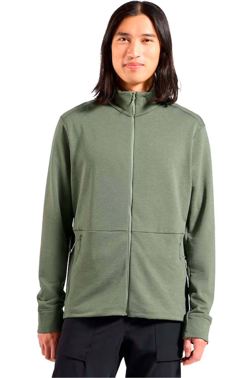 Odlo forro polar hombre GRID FLEECE vista frontal