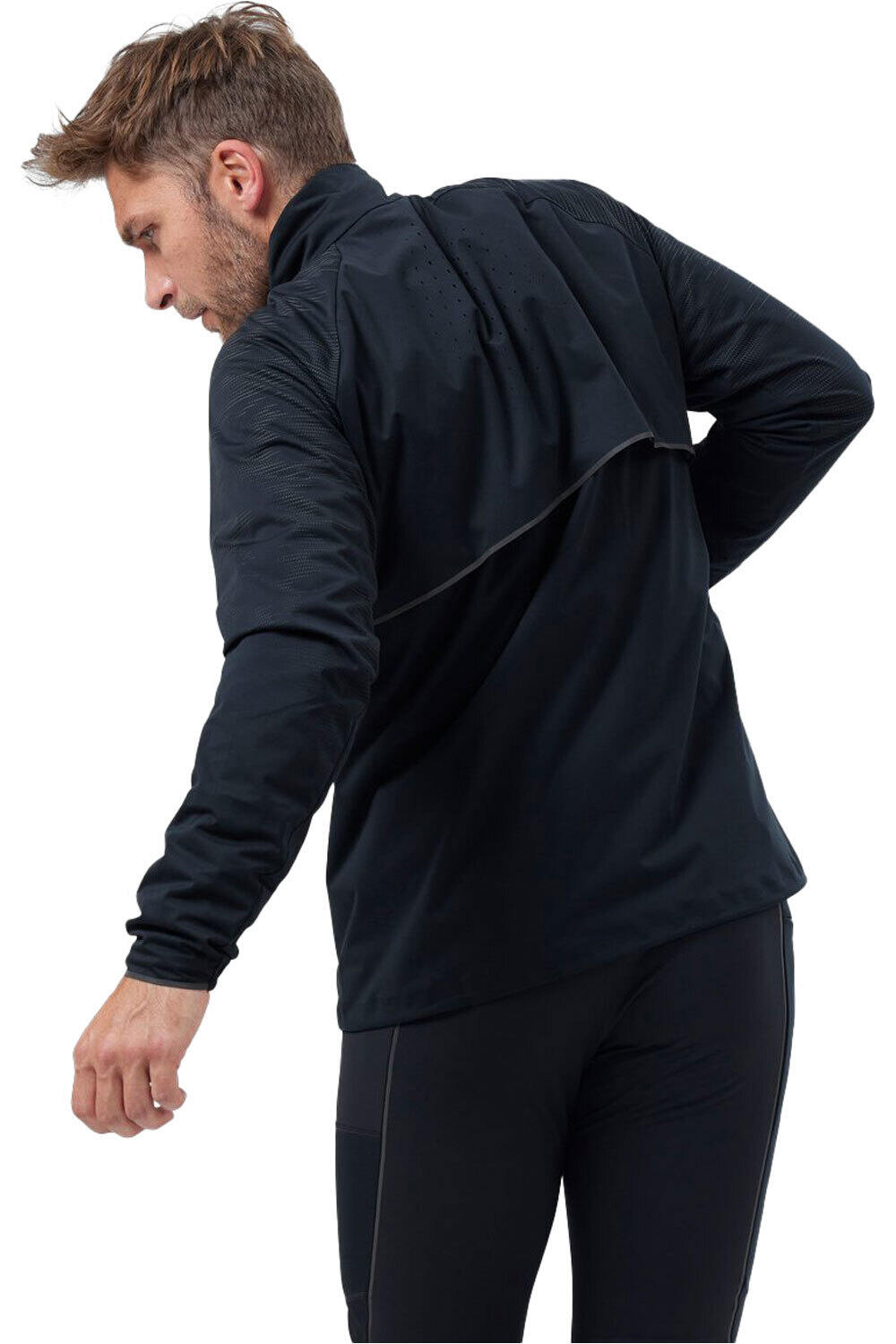 Odlo forro polar hombre Jacket ZEROWEIGHT PRO WARM REFLECT vista trasera