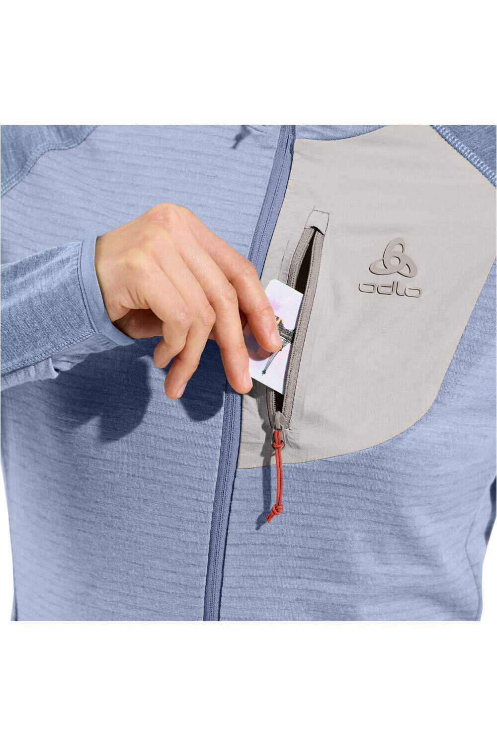 Odlo forro polar mujer ASCENT vista detalle