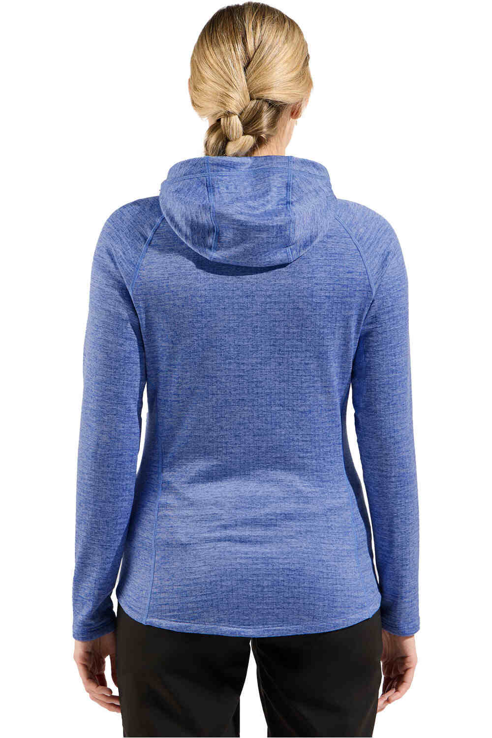 Odlo forro polar mujer Mid layer hoody full zip TENCIA vista trasera