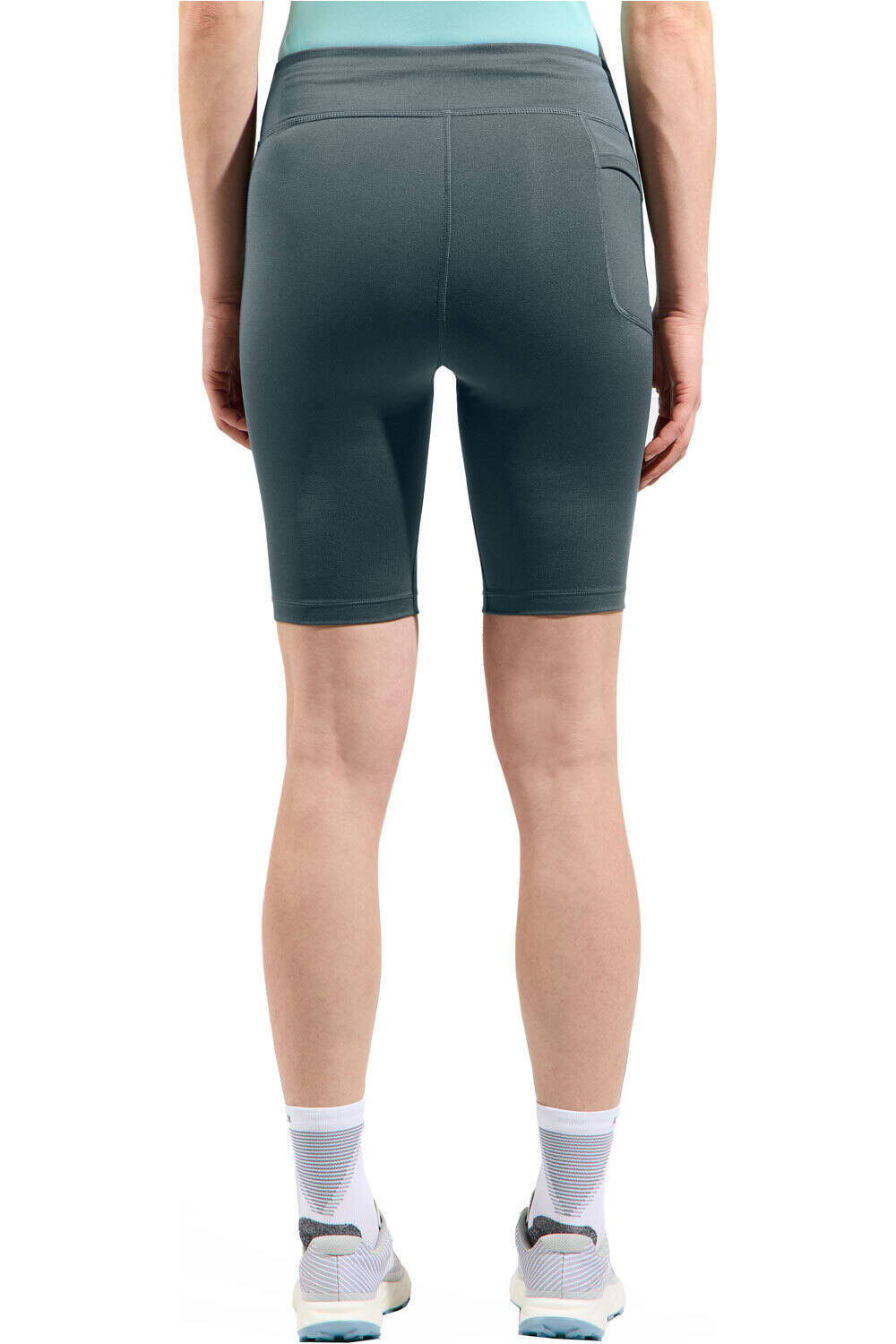 Odlo malla corta running mujer Tights short ESSENTIAL vista trasera