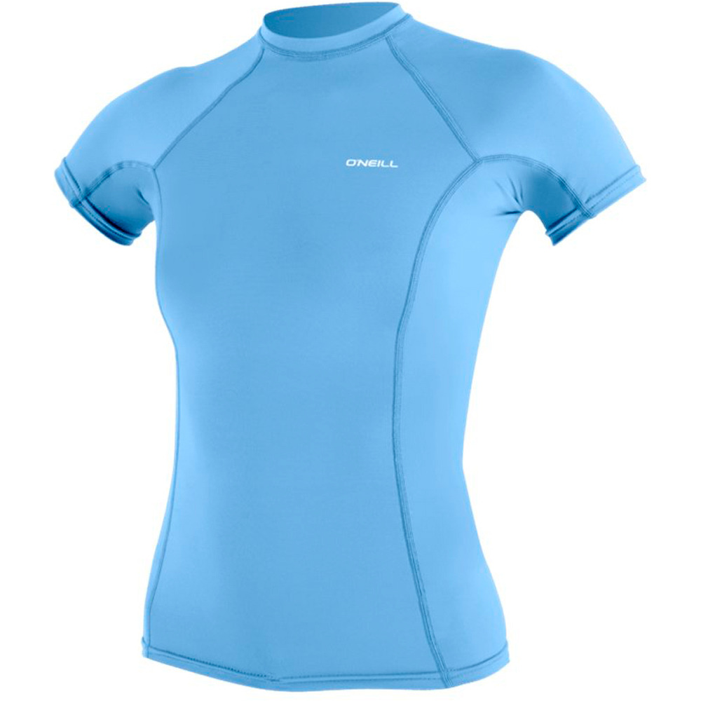 O'Neill lycra surf manga corta hombre Wms Basic Skins S/S Rash Guard vista frontal