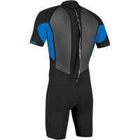 O'Neill traje de neopreno corto niño Youth Reactor-2 2mm Back Zip S/S Spring vista trasera