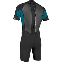 O'Neill traje de neopreno corto Reactor-2 2mm Back Zip S/S Spring vista trasera