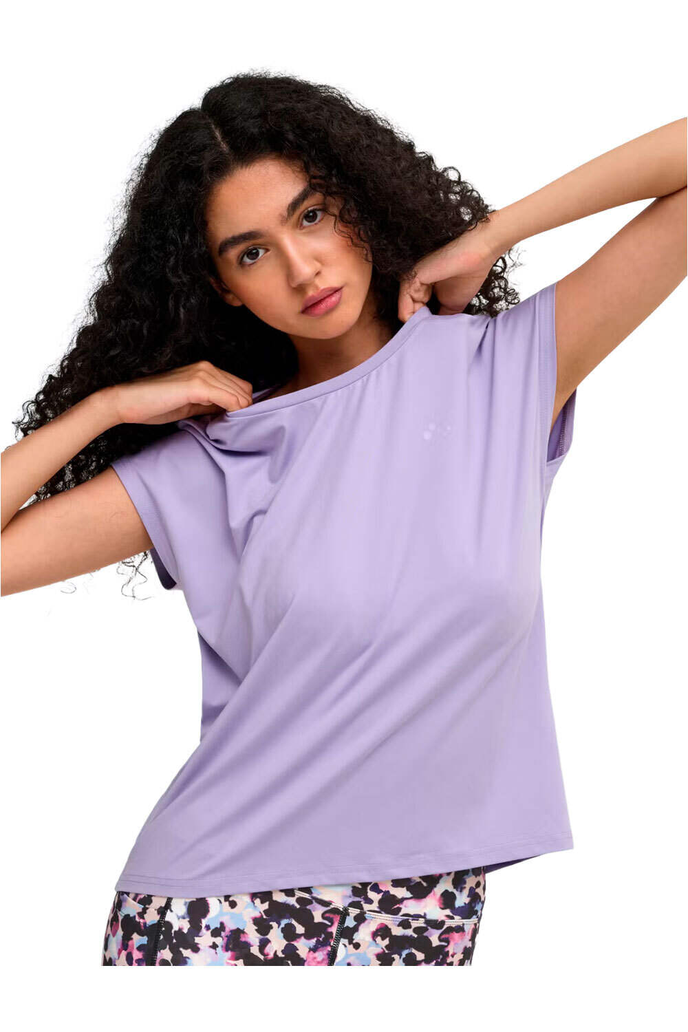 Only camisetas fitness mujer ONPAUBREE ON SS BAT LOOSE TEE NOOS vista detalle