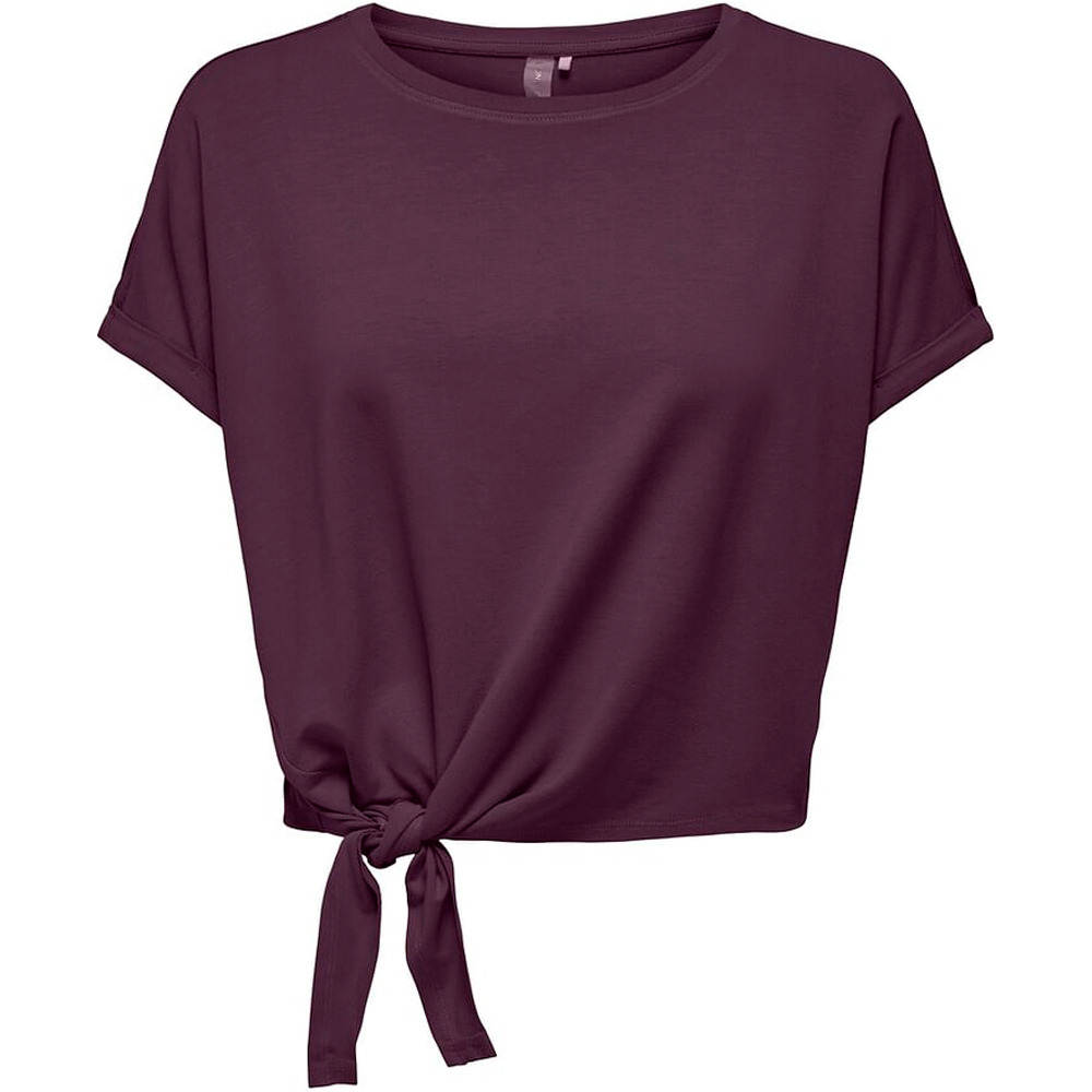 Only camisetas fitness mujer ONPJAB LIFE SS KNOT JRS TEE vista frontal