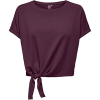 Only camisetas fitness mujer ONPJAB LIFE SS KNOT JRS TEE vista frontal