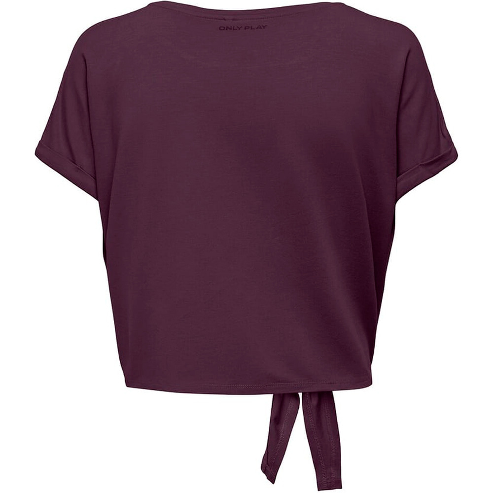 Only camisetas fitness mujer ONPJAB LIFE SS KNOT JRS TEE vista trasera