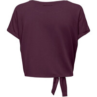 Only camisetas fitness mujer ONPJAB LIFE SS KNOT JRS TEE vista trasera