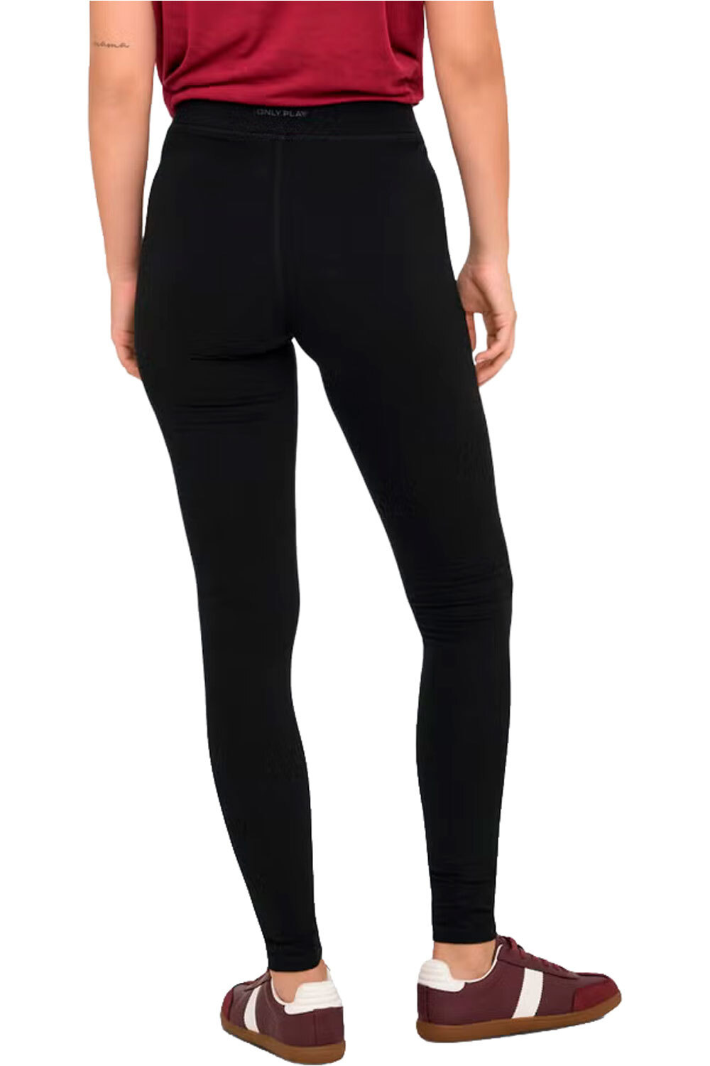 Only pantalones y mallas largas fitness mujer ONPNOON MW JRS LEG NOOS vista trasera