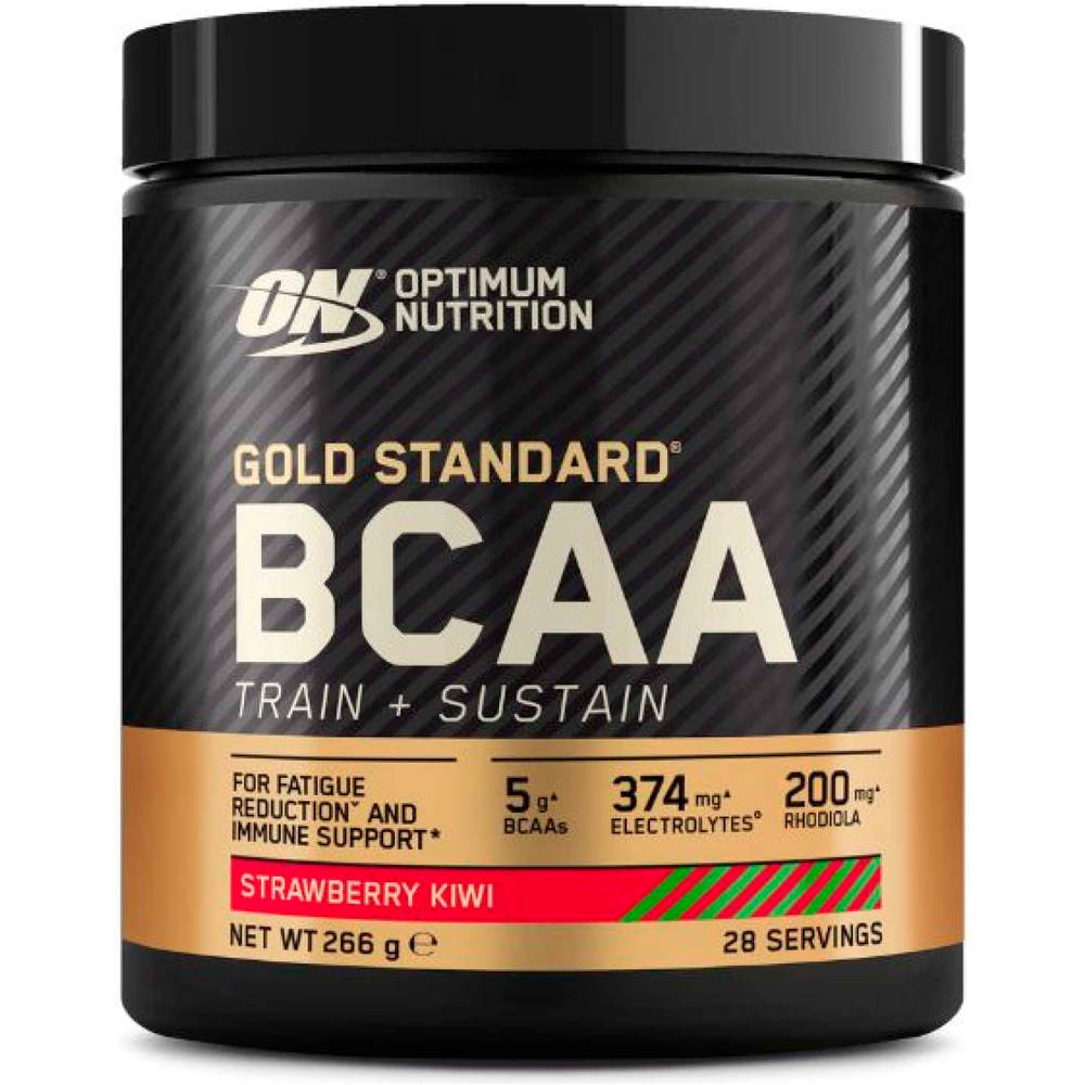 Optimum Nutrition Aminoacidos ON Gold Standard BCAA Train + Sustain 26 vista frontal