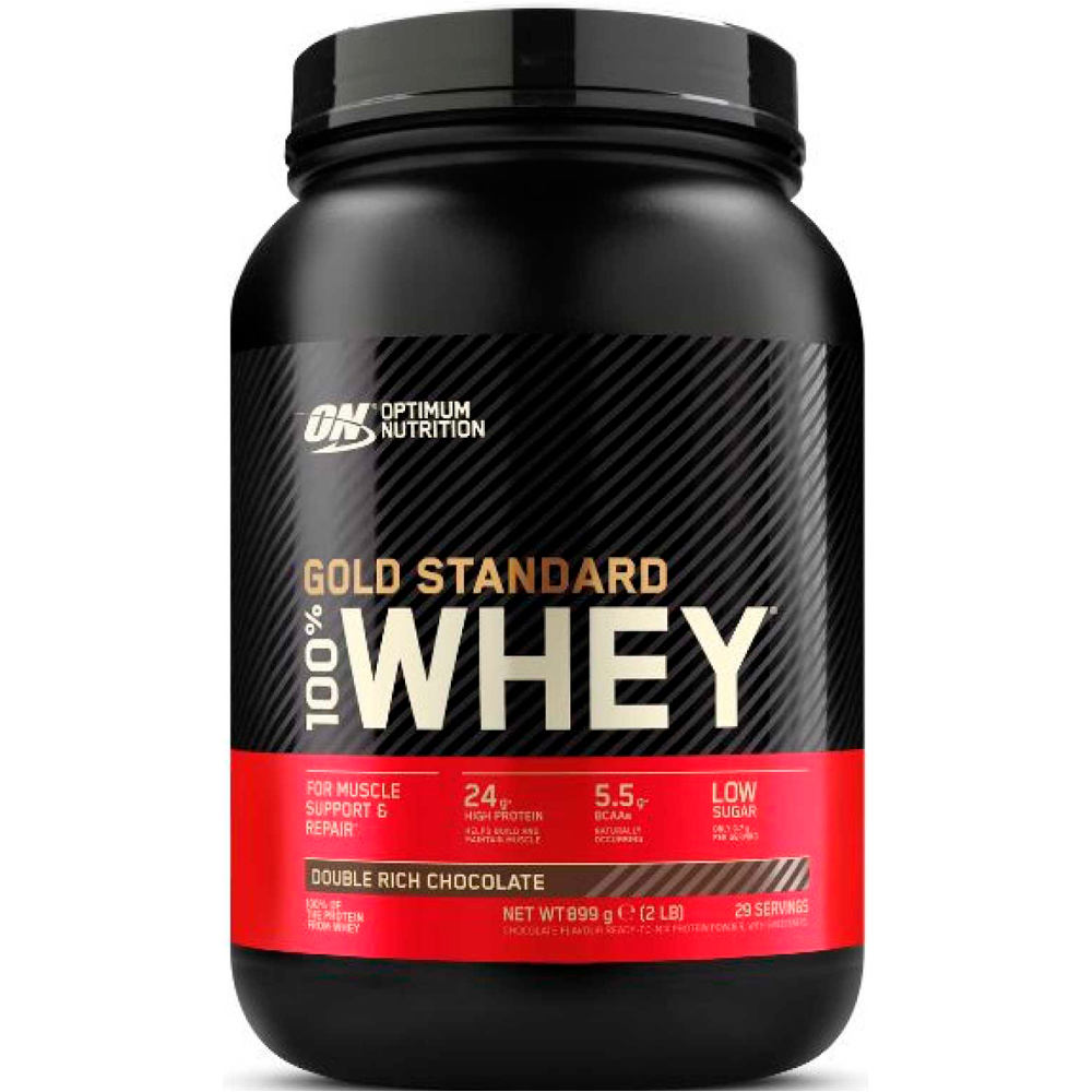 Optimum Nutrition proteínas ON 100% Whey Gold Standard 2LB Double Ri vista frontal