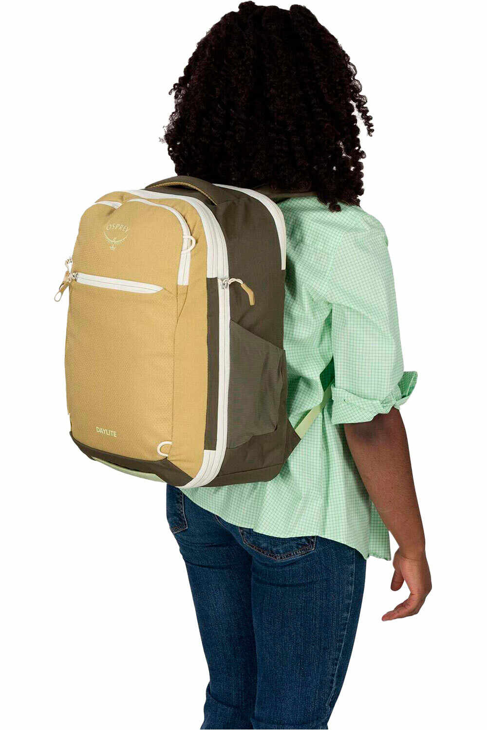 Osprey mochila montaña Daylite Expandable Travel Pack 26+6 Gravel vista frontal