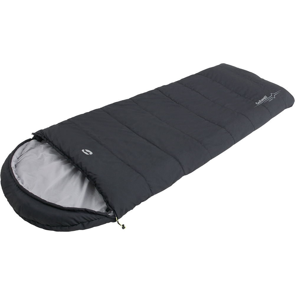 Outwell saco de dormir CAMPION Black vista frontal
