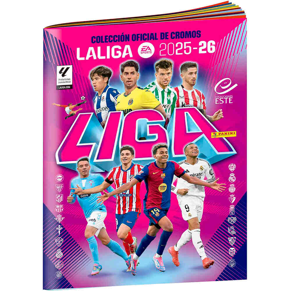 Panini colecciona d.equipo lbum Liga Este 2025/26 vista frontal