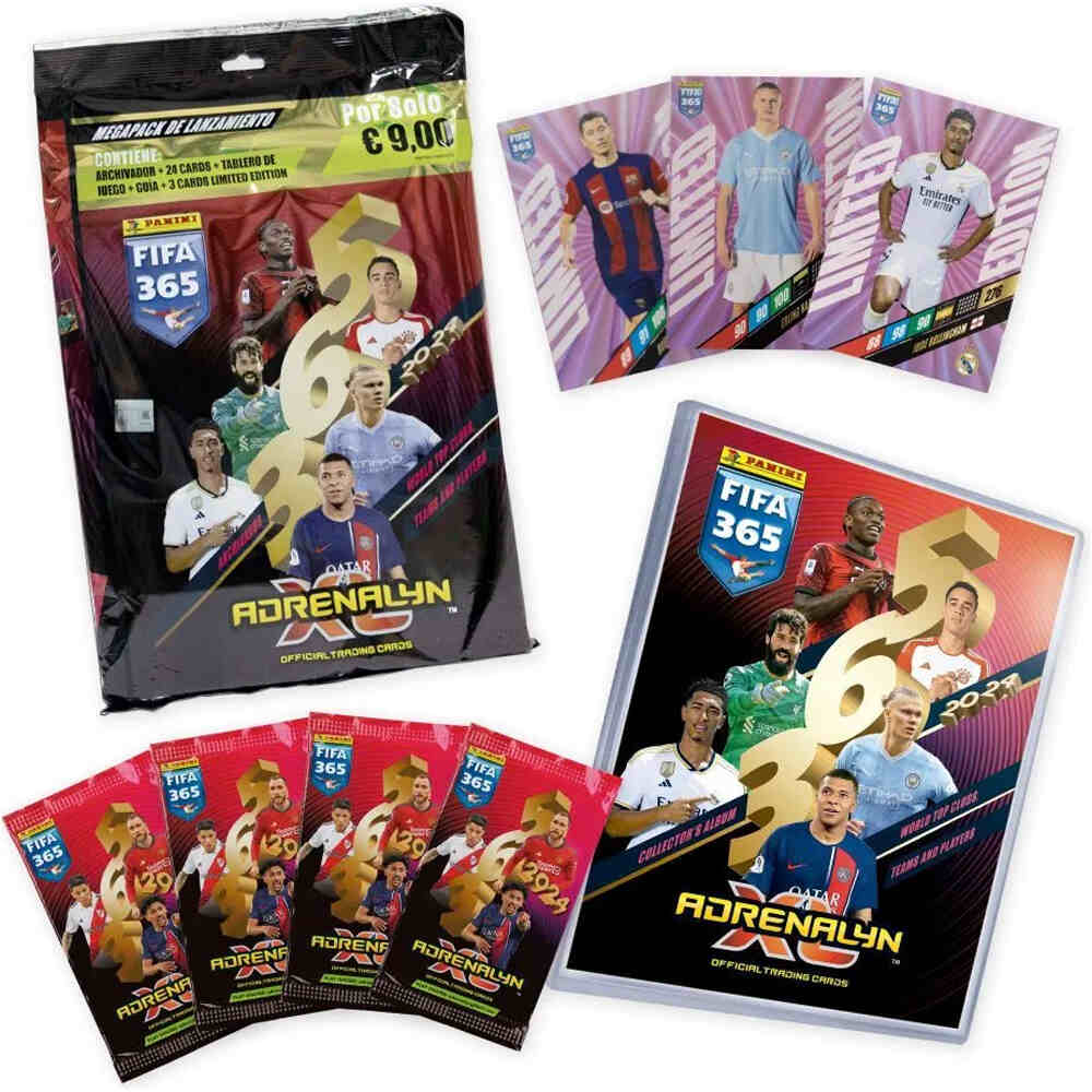 Panini colecciona d.equipo Megapack Adrenalyn FIFA 365 (2024) vista frontal