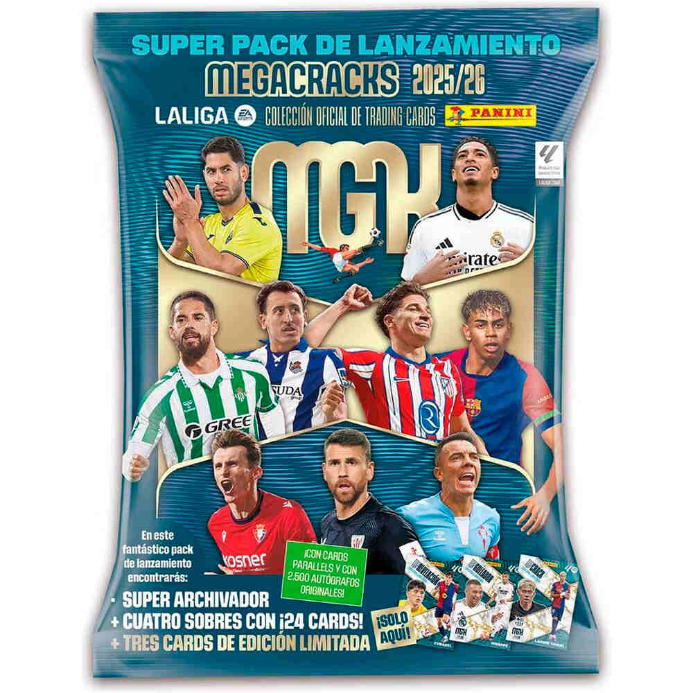 Panini colecciona d.equipo Megapack (archivador +4 sobres + 3 carta vista frontal