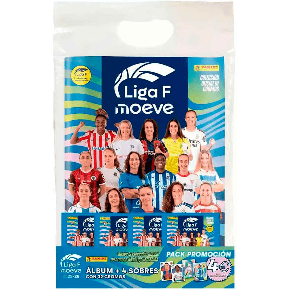 Panini colecciona d.equipo Starter Pack  (lbum + 4 sobres) Liga Fe vista frontal