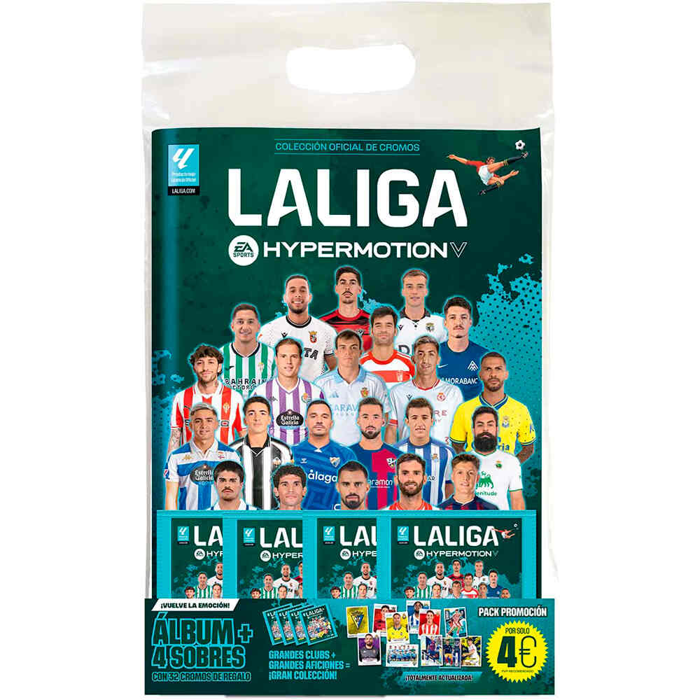 Panini colecciona d.equipo Starter Pack (lbum + 4 sobres) Liga Hyp vista frontal