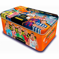 Panini colecciona d.equipo Tin Box serie Oro Adrenalyn 2025/2026 vista frontal