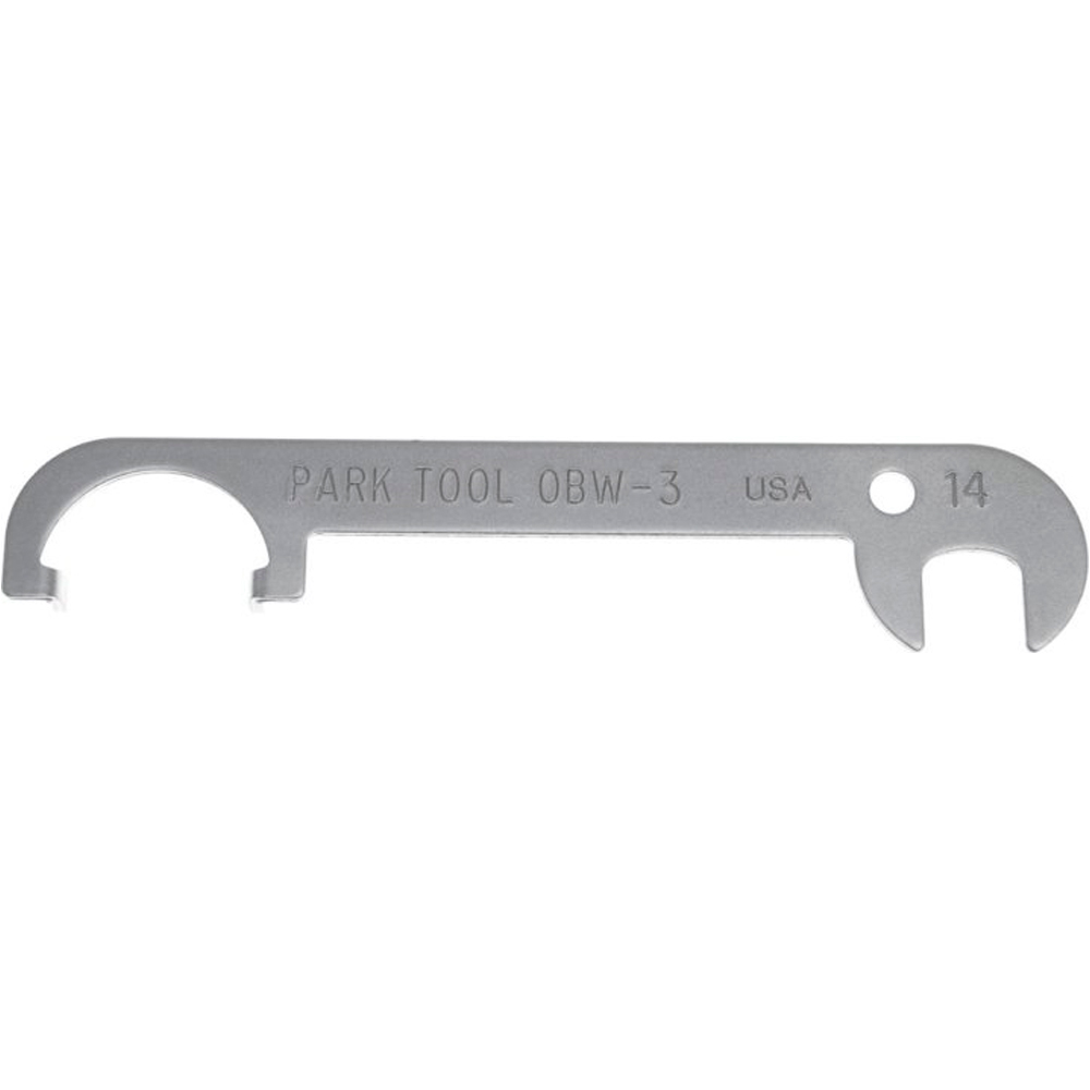 Park Tool herramientas bicicleta OBW-3 OFFSET BRAKE WRENCH: 14mm vista frontal