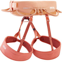 Petzl arnés Arns CORAX LT WOMEN CORAL SAND RO vista frontal
