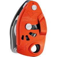 Petzl asegurador escalada Asegurador NEOX Naranja vista frontal