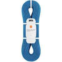 Petzl cuerda escalada CORDE CONTACT WALL 9.8 MM BLEU 30m vista frontal