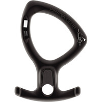Petzl descendedor Descensor PIRANA CLUB Negro vista frontal