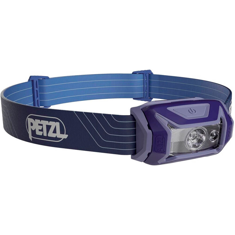 Petzl frontal Linterna TIKKA Azul vista frontal