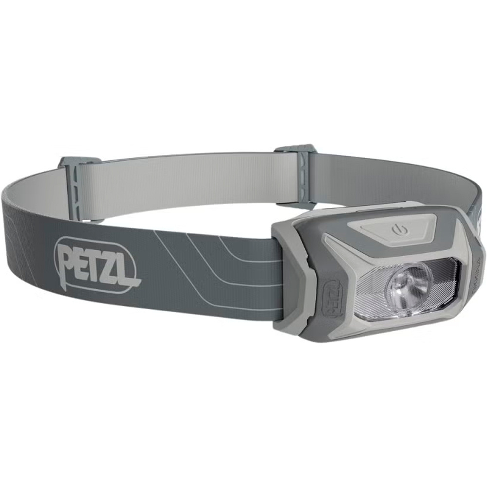 Petzl frontal Linterna TIKKINA Gris vista frontal