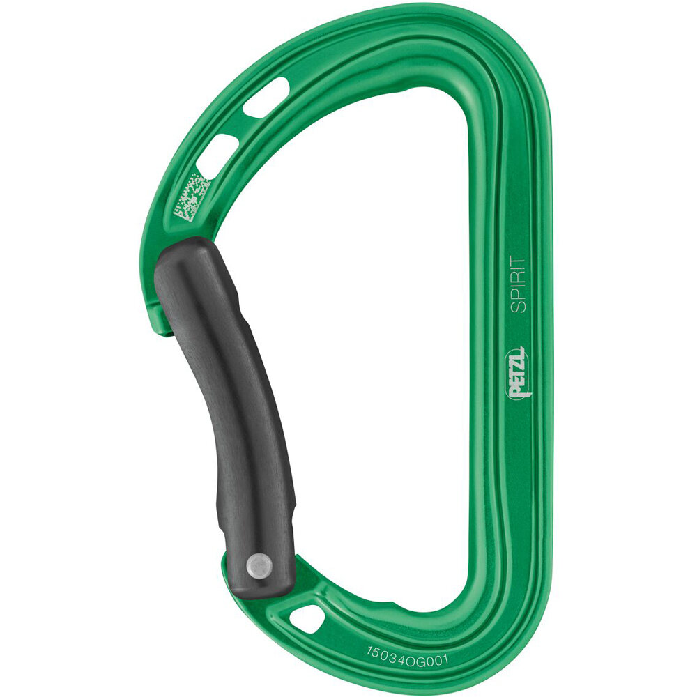 Petzl mosquetón escalada Mosquetn SPIRIT curvo vista frontal